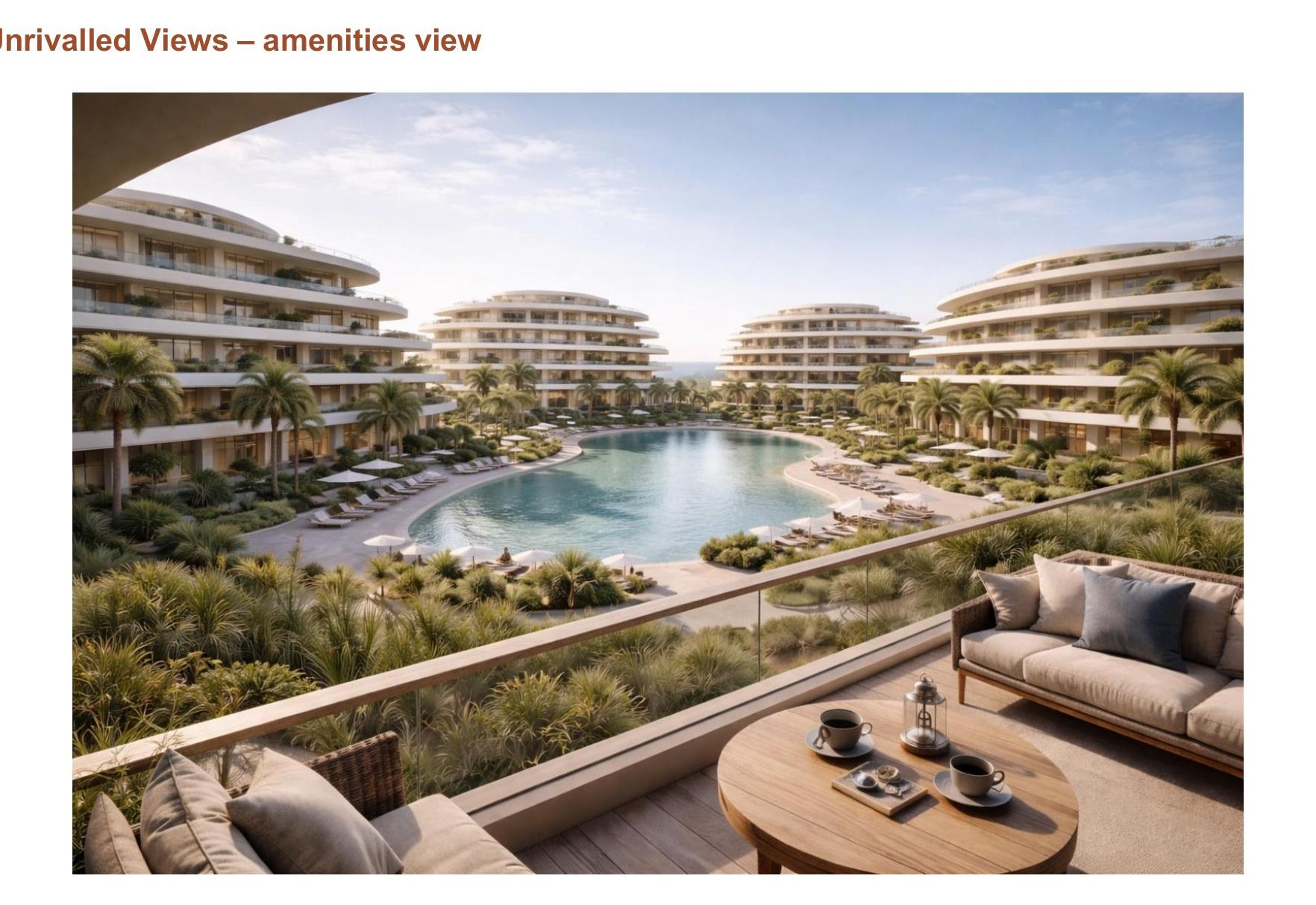 SARIA — A'Thuraya City — Amenity Pool View